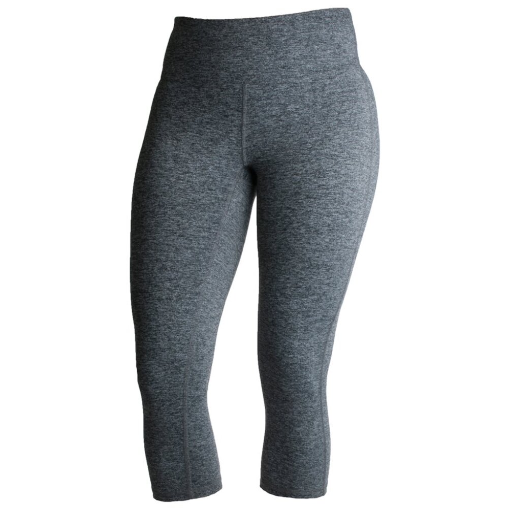 Footjoy Golf Gray Space Dye Capri Leggings Moisture Wicking Womens Medium NWT